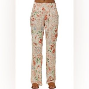 O'Neill Johnny Floral Wide Leg Pants in Multi Colored